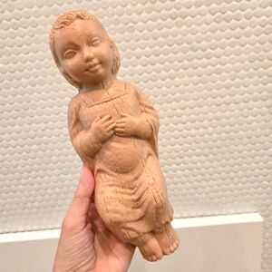 Replacment EMPIRE Blow Mold Brown Wood Grain Jesus Only 10" Nativity unlit